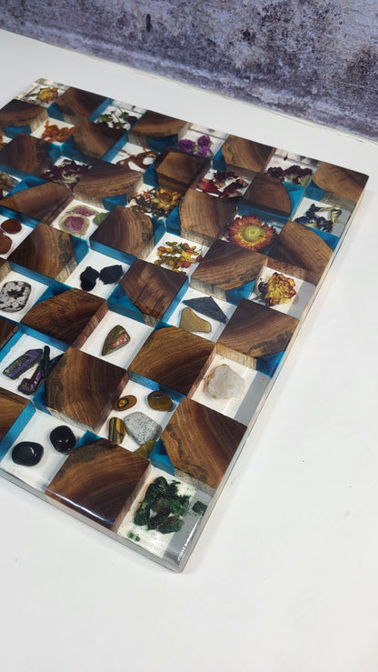 Botanical & Crystal Chess Board