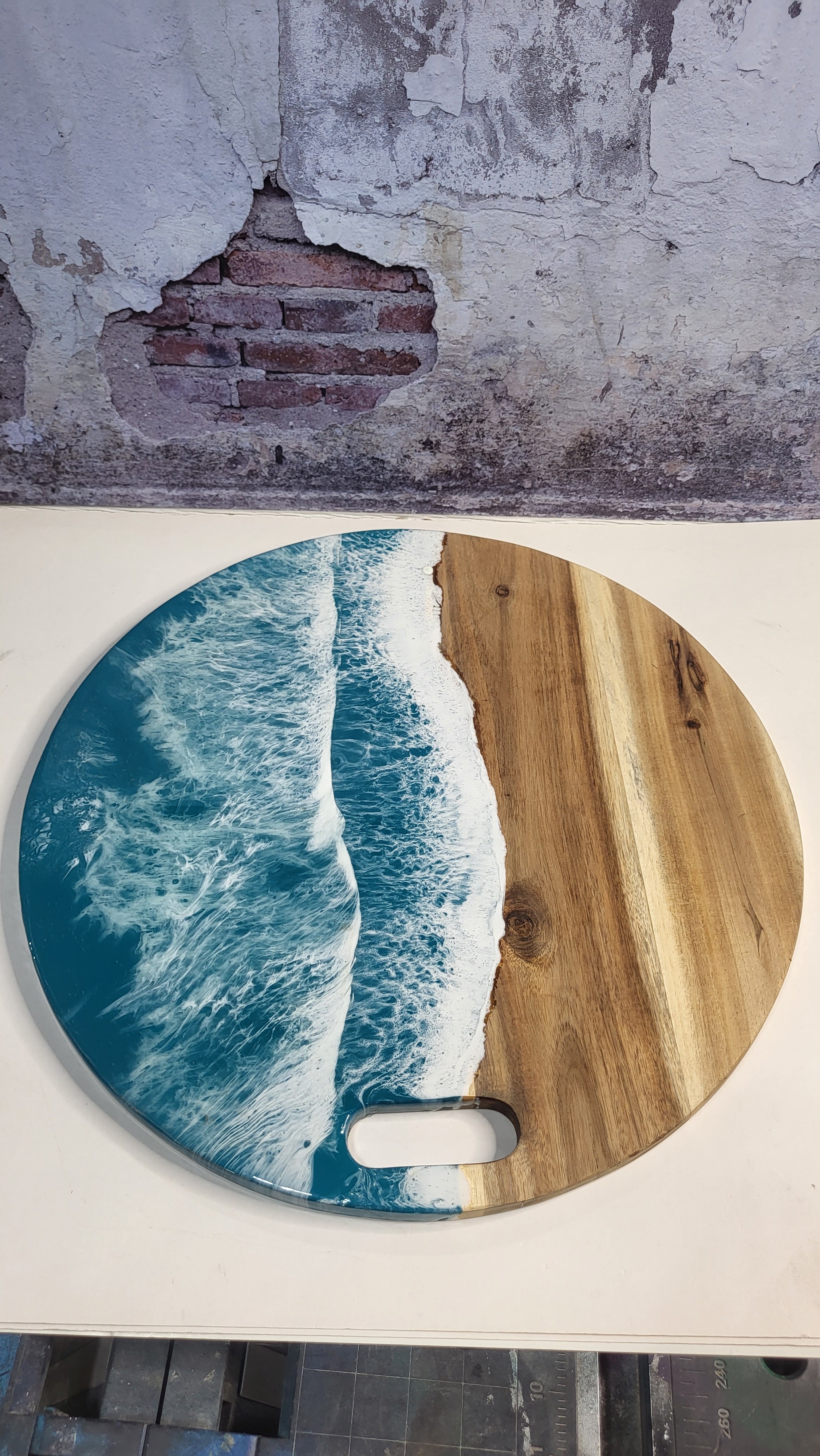 Ocean cutting board – Nita's Fluid Woodworks