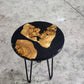Black Olivewood plant stand/side table