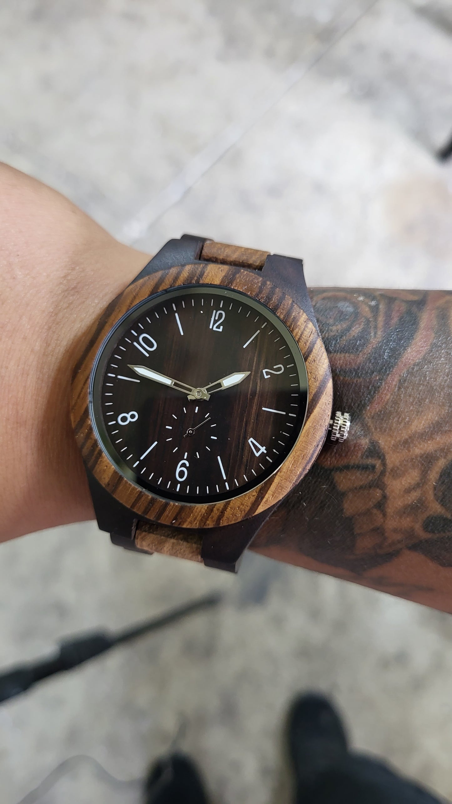 Ebony Wood Watch