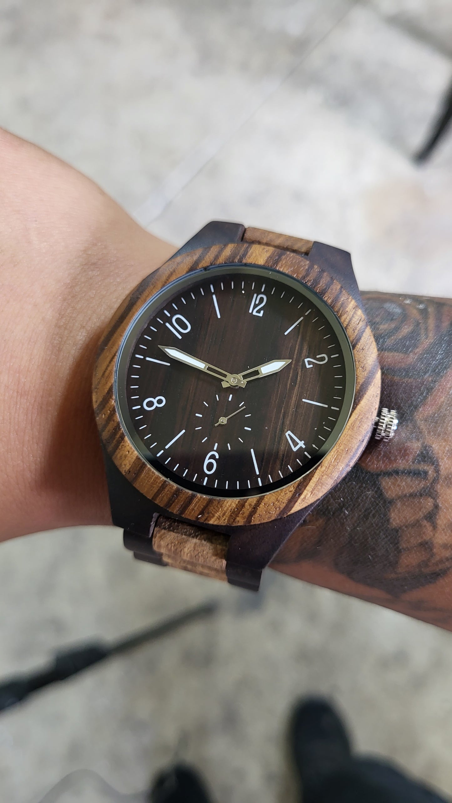 Ebony Wood Watch