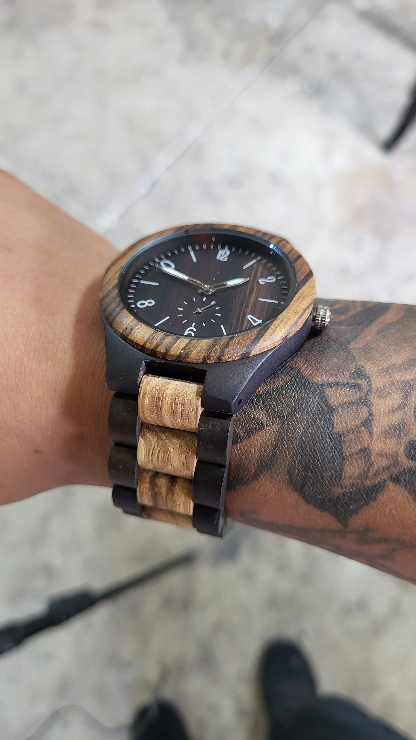 Ebony Wood Watch