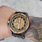 Skeleton Dial Wood Watch