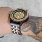 Skeleton Dial Wood Watch