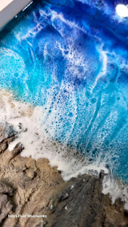 3D Ocean Wall Art -tall
