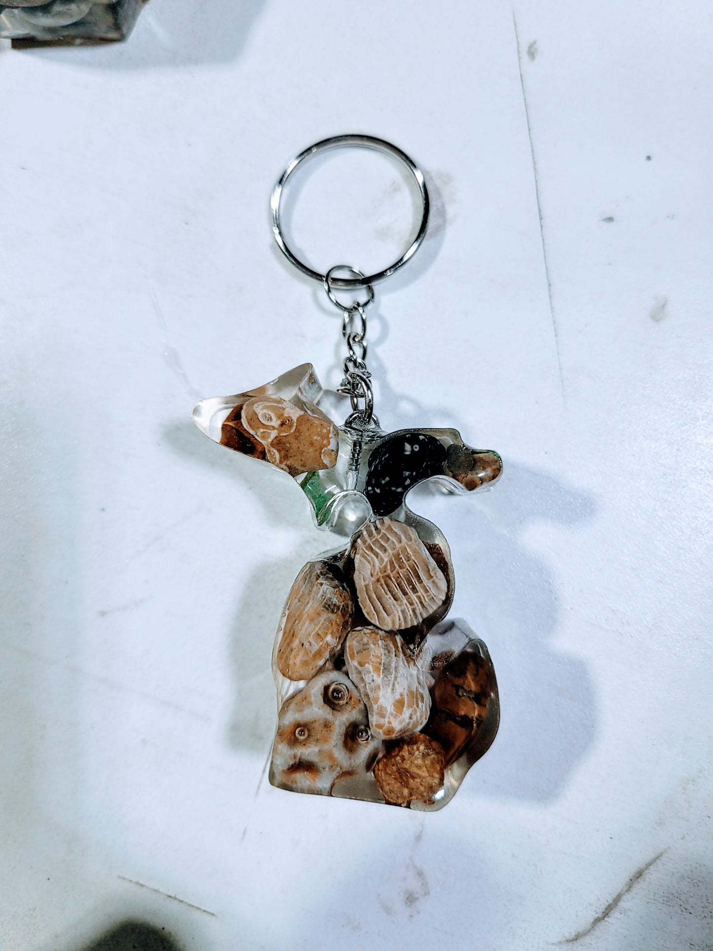 Michigan Petoskey Keychain