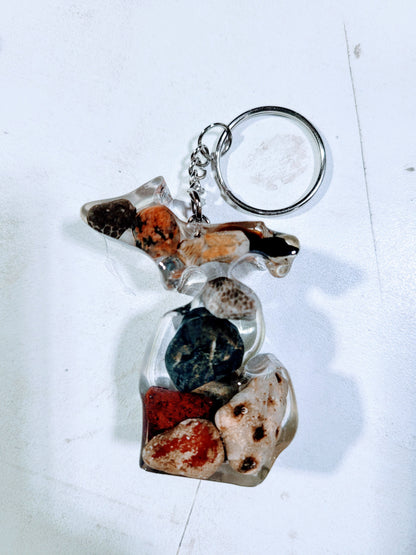 Michigan Petoskey Keychain