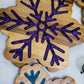 Wood Snowflake w Resin Inlay