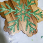 Wood Snowflake w Resin Inlay