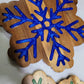 Wood Snowflake w Resin Inlay