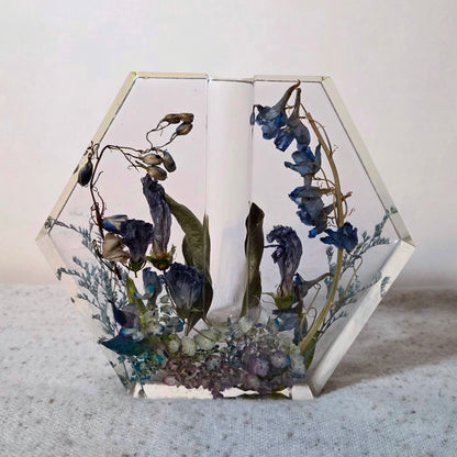 Flower Preservation Resin Vase