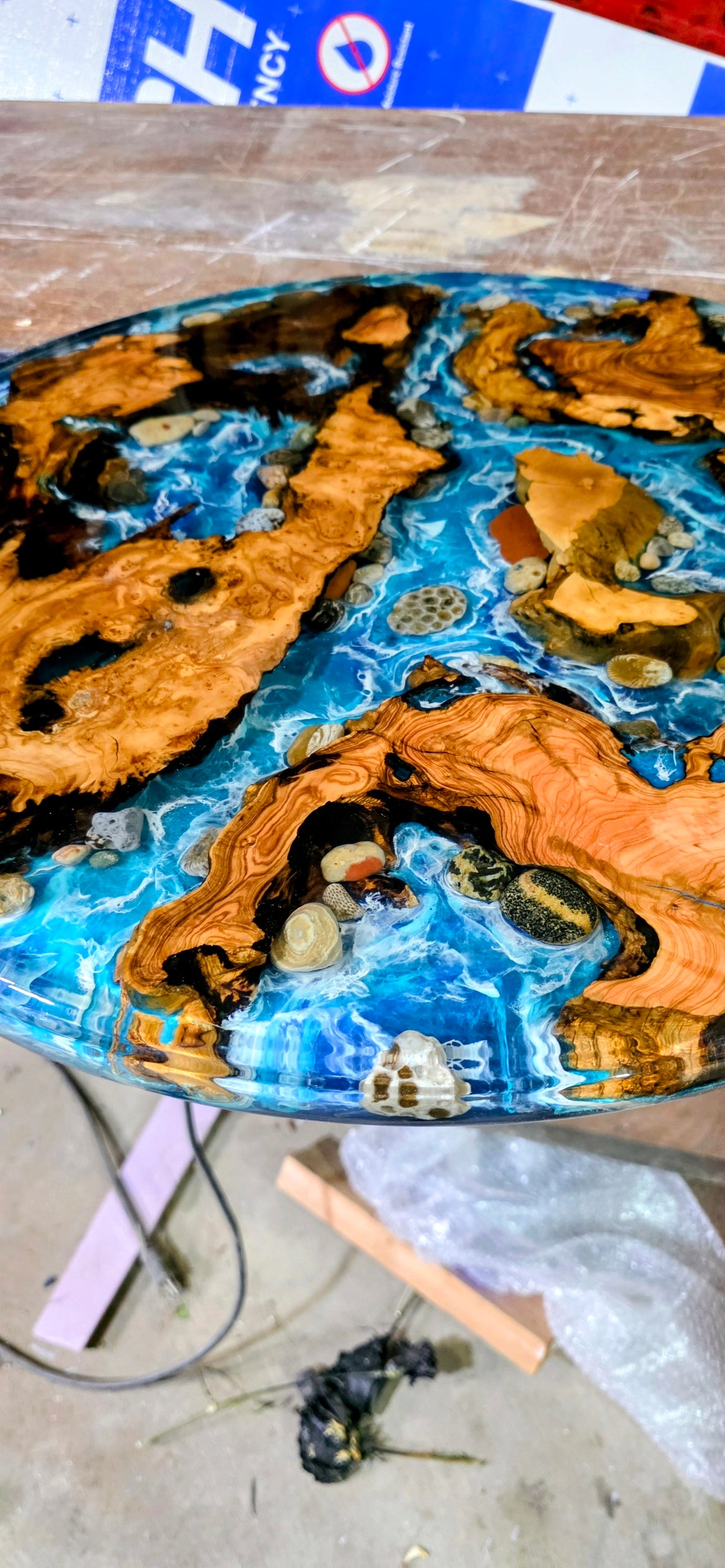 Round Petoskey Ocean/Lake Table