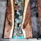 Handcrafted Petoskey Stone Table – Unique Resin Art Furniture | Nita's Fluid Wood