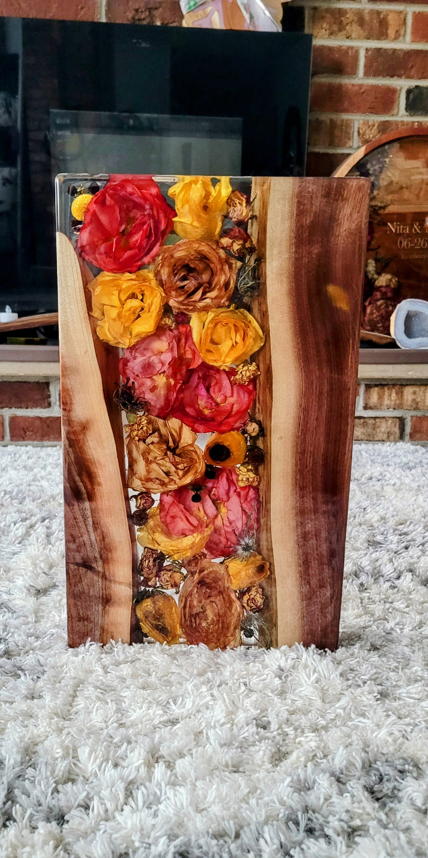 Bridal Bouquet Preservation Block – Handmade Resin Keepsake with Your ...
