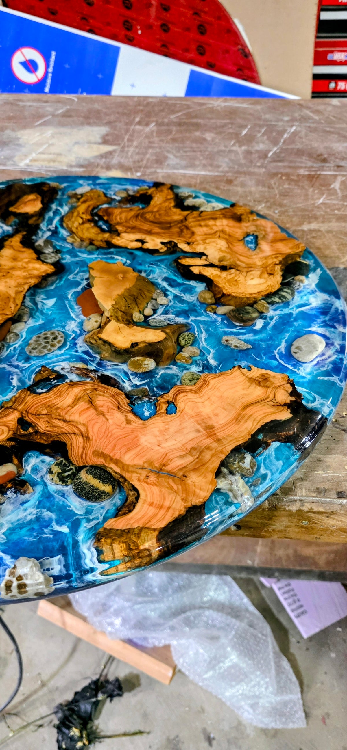 Round Petoskey Ocean/Lake Table