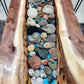 Handcrafted Petoskey Stone Table – Unique Resin Art Furniture | Nita's Fluid Wood