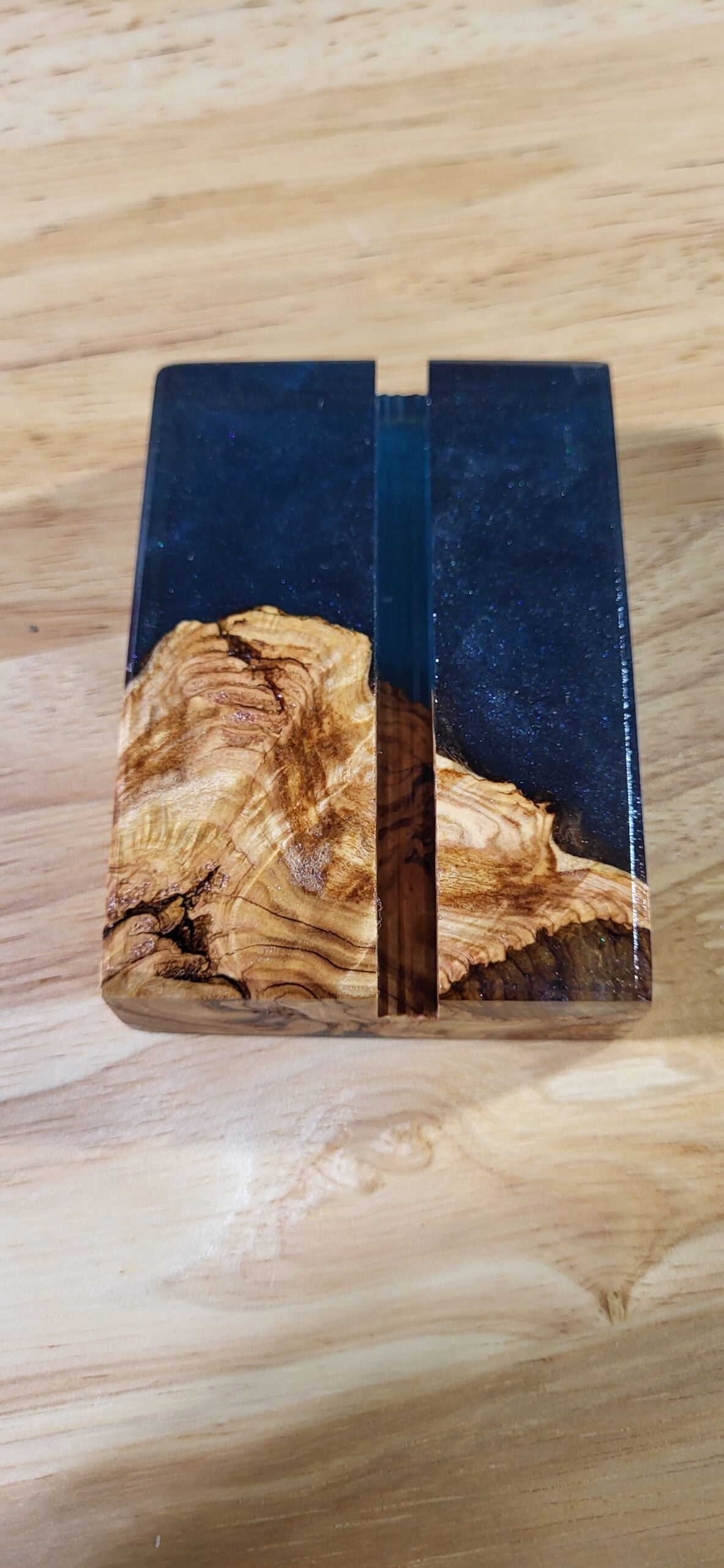 Business Card Holder- Horizontal #2 – Nita's Fluid Woodworks