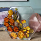 Custom Wedding Bouquet Preservation Hexagon, Resin Flower Preservation, Ashes Memorial, Wedding Flower Art Decor Floral Keepsake, Preserved Flowers Resin