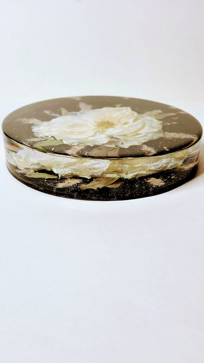 Wedding Floral Preservation- 7" Round/ wedding/funeral/ashes keepsake