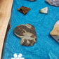 XL Blue geode table/charcuterie board