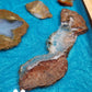XL Blue geode table/charcuterie board