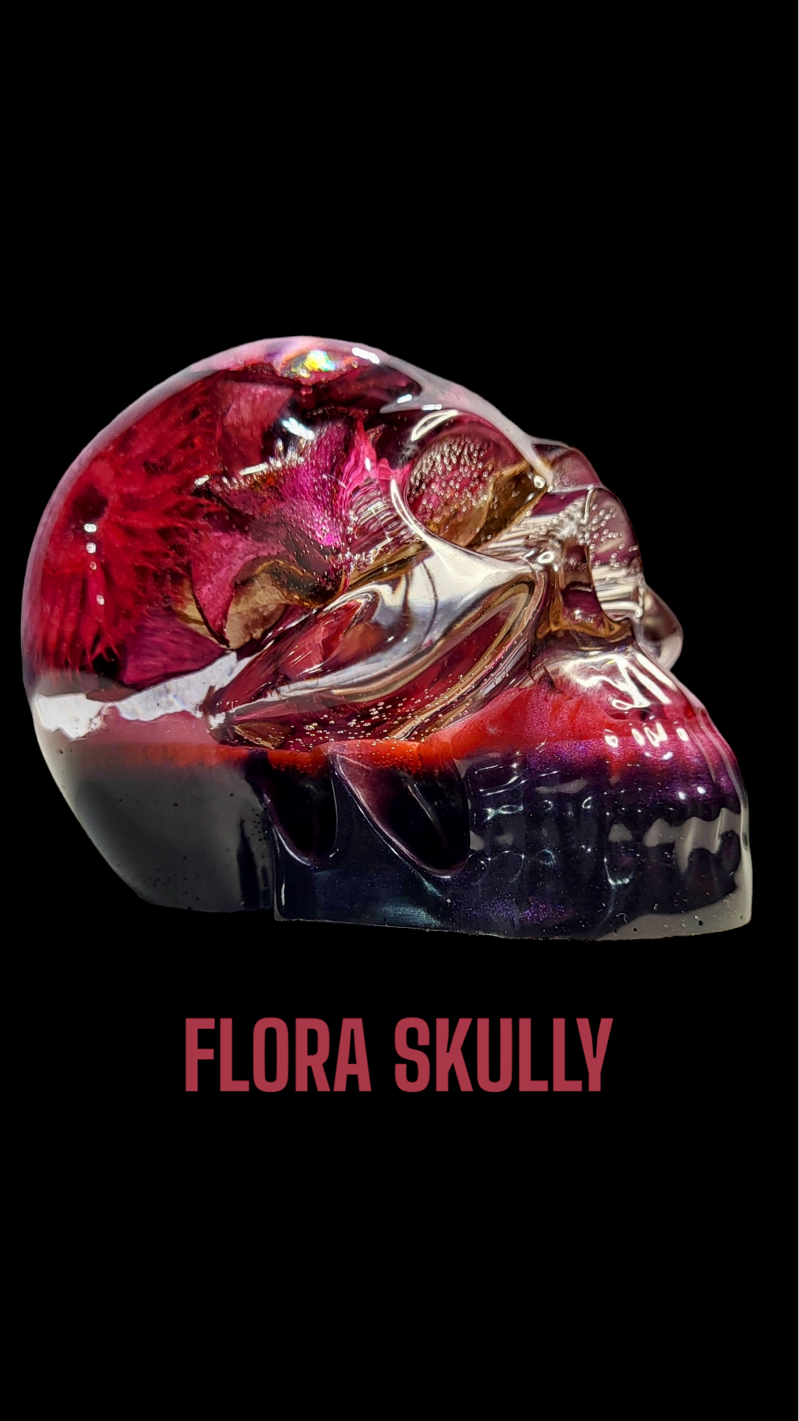 Flora Pink Skully