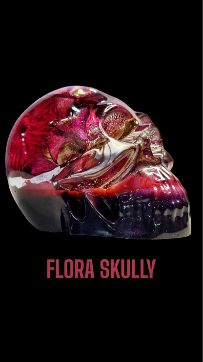 Flora Pink Skully