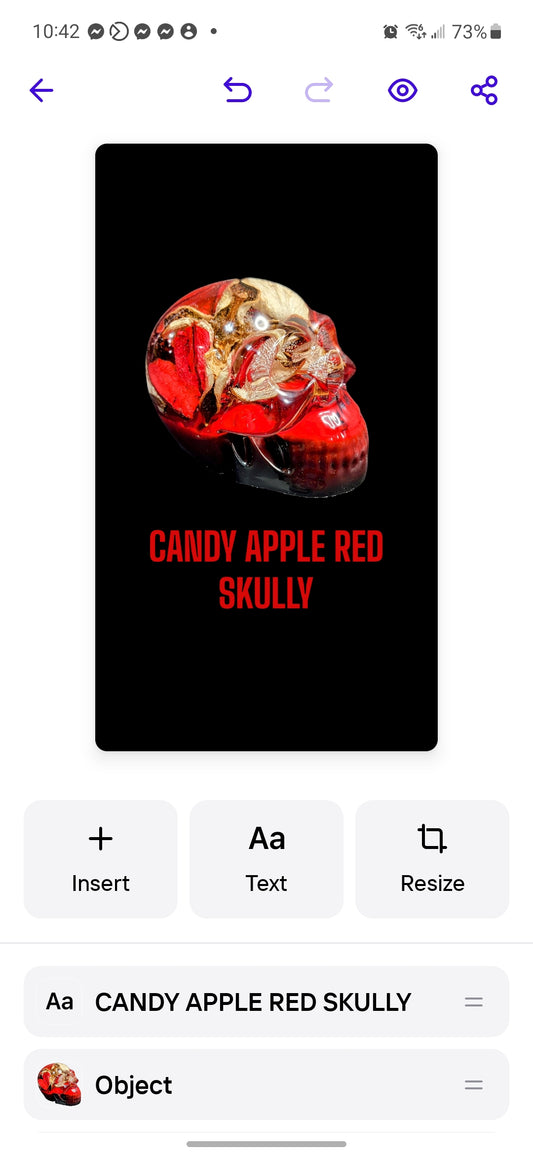 Candy Apple Red Skull