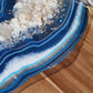 Blue Resin Geode Charcuterie
