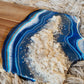 Blue Resin Geode Charcuterie