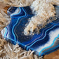 Blue Resin Geode Charcuterie