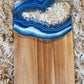 Blue Resin Geode Charcuterie