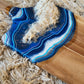 Blue Resin Geode Charcuterie
